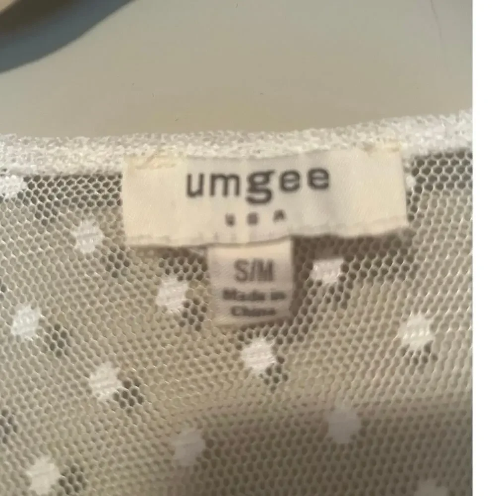 Umgee lace sheer floral embroidered kimono boho summer festival size s/m - Picture 5 of 6